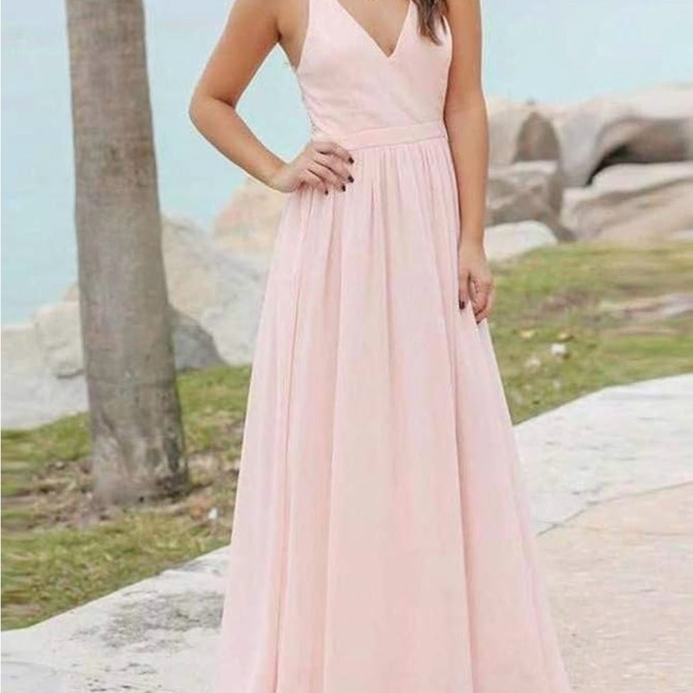 Chic Blush Maxi Dress